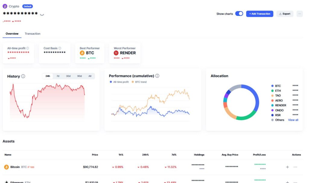 tableau calcul crypto, copie d'écran provenant de CoinMarketCap